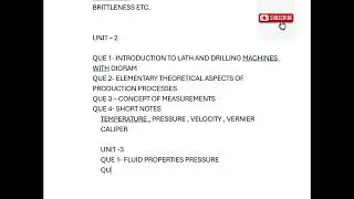 Most unit wise important questions basic mechanical engineering b-tech 1st year