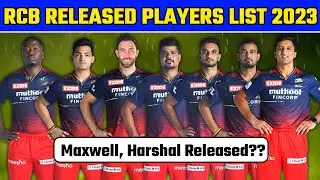 RCB RELEASED PLAYERS ANNOUNCED | RCB RELEASED PLAYERS 2023