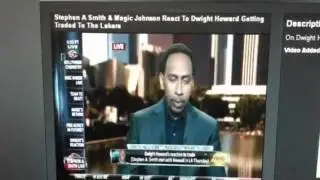 Stephen A Smith & Magic Johnson React To Dwight Howard Getting Traded To The Lakers