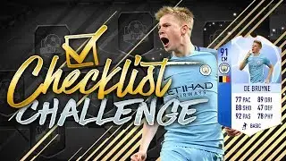 INSANE 91 RATED TOGS KEVIN DE BRUYNE CHECKLIST CHALLENGE!! - FIFA 18