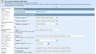 Closing a Patient Safety Review Report Record