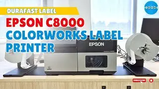 Label rewinder and label unwinder for EPSON C8000 ColorWorks Label Printer | DuraFast Label
