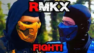 НАСТОЯЩИЙ MORTAL KOMBAT X - БОЙ СКОРПИОНА ПРОТИВ САБ-ЗИРО! (ПАРОДИЯ MKX)