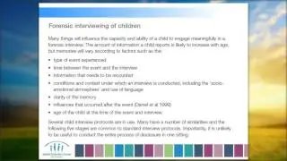 Interviewing Children