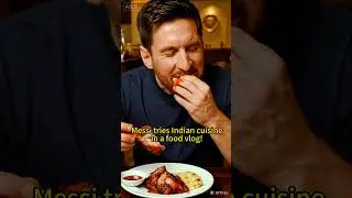✨Messi tries Indian food on a mukbang! #Messi #Mukbang #Funny #Plot #Anime