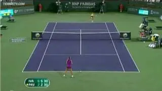 Ana Ivanovic Indian Wells 09 - Amazing passing shot!