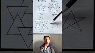 3D Star Drawing 😱 Challenge #shorts