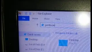 how to access performance monitor from file explorer address bar