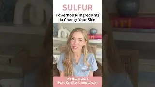 Sulfur: The Skincare Ingredient that will Change the Game #skincare #acne #dermatologist #rosacea