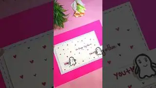 How to make unique cards 🤩💥 #diy #cards #craft #gift #papercraft #youtubeshorts #viral