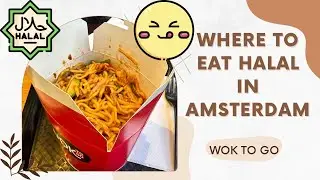 Where to eat HALAL in AMSTERDAM🇳🇱? | Wok To Go | Asian Food | #halalfood
