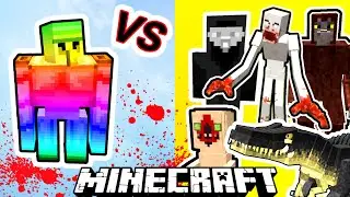 Spectrite Golem Vs. SCP Monsters in Minecraft