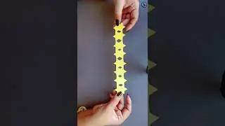 How to cut Paper star chain #diy #shorts #papercraft #youtubeshorts #star