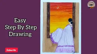 Easy And Beautiful Oil Pastel Drawing For Beginners &hearts;️🥰|@MadhuraTaldevkar 