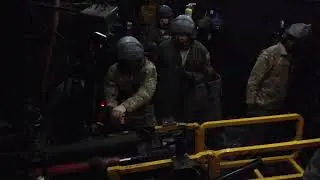 AC-130 Gunship 105mm live fire