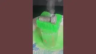 Hot ball experiment on different colour of ice cube
