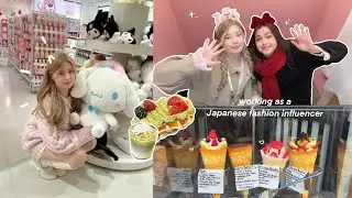 Working as a Japanese fashion influencer: miniso event, Japan haul, concert and cafés VLOG