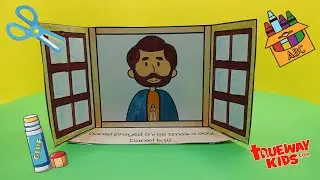 Daniel prayed Bible craft for kids