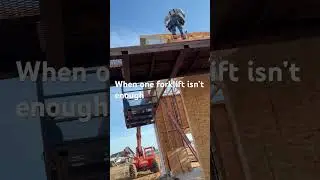Safety first two forklifts to catch you when you fall #safetyforward  #vlineclamp  #TOH