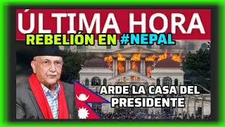 #&Uacute;LTIMAHORA - ARDE PARLAMENTO Y CASA PRESIDENCIAL DE NEPAL - CAE TODO EL R&Eacute;GIMEN 