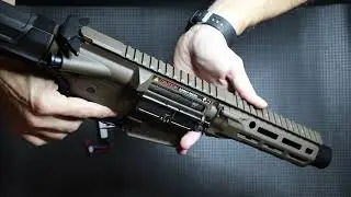 Daniel Defense M4 PDW AEG 6 inch airsoft 6mm BBs dark earth - Brown