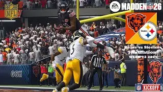 Madden 26 Chicago Bears vs Pittsburgh Steelers WEEK 12 Simulation 2025 PS5 Game Play