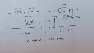 Example Problem of m- derived Low pass Filter T, π section || NETWORK ANALYSIS & SYNTHESIS || NAS