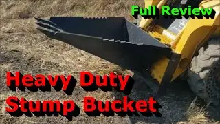 Ковш для пней повышенной прочности &mdash; полный обзор &mdash; крепление Skid Steer Quick Attach