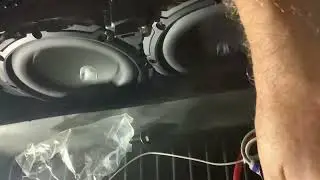 2022+ Nissan Frontier JL Subs Powered on with 300 Watts in Factory Under Seat FENDER Enclosure
