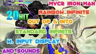 MvC2 Iron Man 40% incoming crossup mix to rainbow infinite crossunder to regular infinite conversion