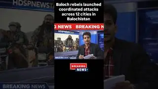 Baloch rebels launched coordinated attacks across 12 cities in Balochistan