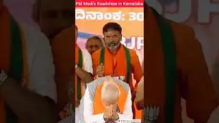 PM Modi's Roadshow in Karnataka #bjp #karnatakaelections