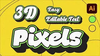 Create 3D Cartoon Graffiti Text in Illustrator  - Editable Text Effect Tutorial