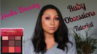 huda beauty ruby obsessions tutorial | wearable pink eyeshadow tutorial