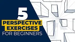 How to Draw Perspective for Beginners - 5 Easy Drawing Exercises