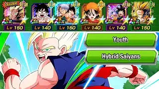 UPGRADED YOUTH & HYBRID SAIYANS TEAM SHOWCASE! Dragon Ball Z Dokkan Battle