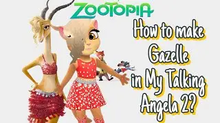 ZOOTOPIA : How to make GAZELLE in My Talking Angela 2? Makeover Tutorial 