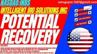 INBS STOCK : POTENTIAL RECOVERY | INTELLIGENT BIO SOLUTIONS STOCK