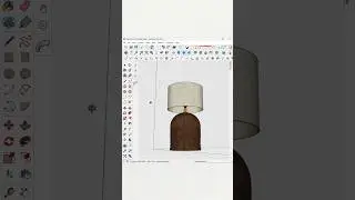SketchUp Modeling - Table Lamp #sketchup_core #sketchup