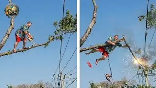 Idiots With Chainsaws: Tree Cutting Fails | Extreme Dangerous Logging Truck Fails #31