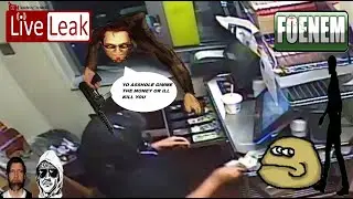 Postal dude crashes out at mcdonalds (1 dead leaked footage) (on foenem)