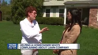 Helping a homeowner who's complaining about lawn company