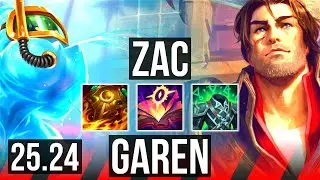 ZAC vs GAREN (TOP) | Good KDA: 10/1/9 | BR Challenger | 25.24