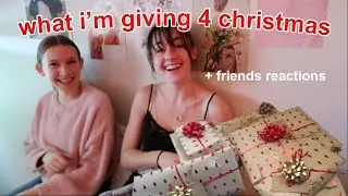 what i'm giving for christmas + wrap gifts with me