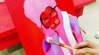 Painting of hanuman ji #art #artandcraft #painting #drawing #sketch #artandcraft ##art 