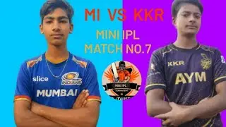 Mini ipl 7th match#MI vs KKR#gully#cricket#sports cricket