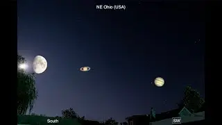 Night Sky in Ohio - Cameras Canon 80D & Nikon P1000