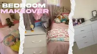EXTREME BEDROOM MAKEOVER 𝜗ৎ room reveal, new furniture, before & after, etc.