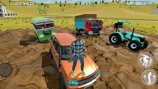 🎮😲 TRACK , BUS,  stuck in  MUD | 🥹 TRACTOR , CAR rescue from Mud 🚜🤔
