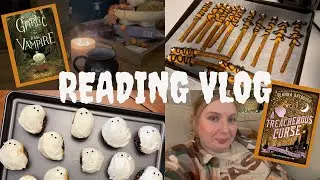 All the Fall Feels 👻🎃 | Halloween Treats, Cozy Mystery & the Cutest Graphic Novels | Reading Vlog